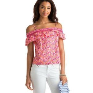 Vineyard Vines off the shoulder/cold shoulder top size M